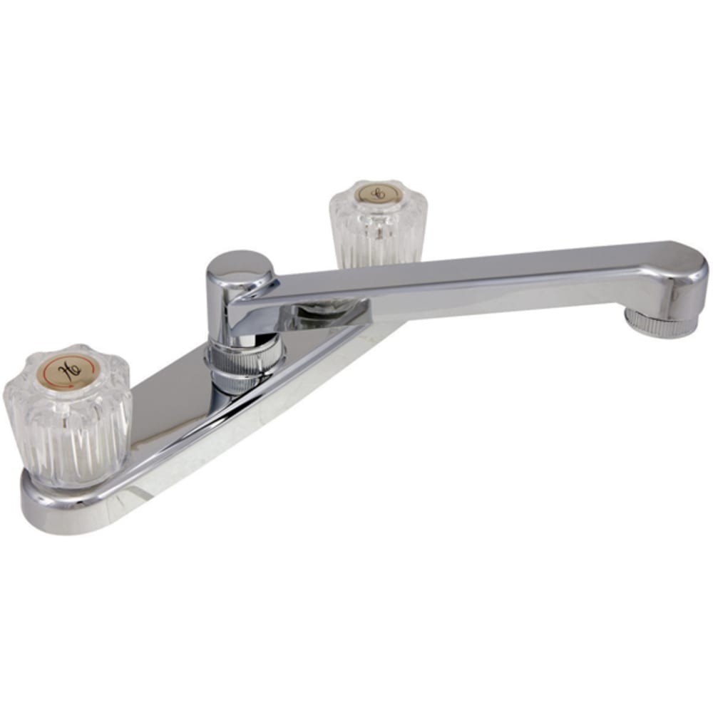 Two acrylic handles lead free non metallic faucet without sprayer Deck plate installtion compatible with one or three holes 8020125 Kitchens, Kitchen Faucets