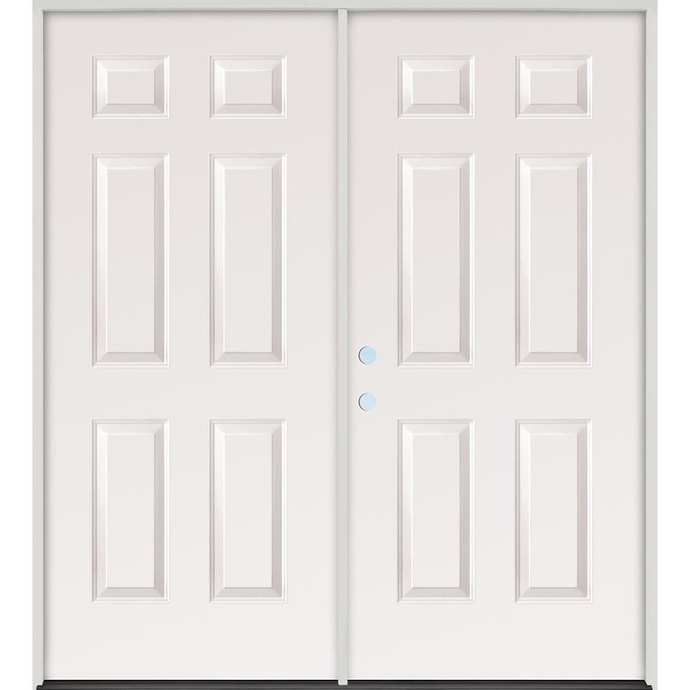Both doors open Energy efficient insulated exterior door unit Completely assembled with full weatherstripping and fixed sill Primed 4532867 Doors, Door Units Exterior