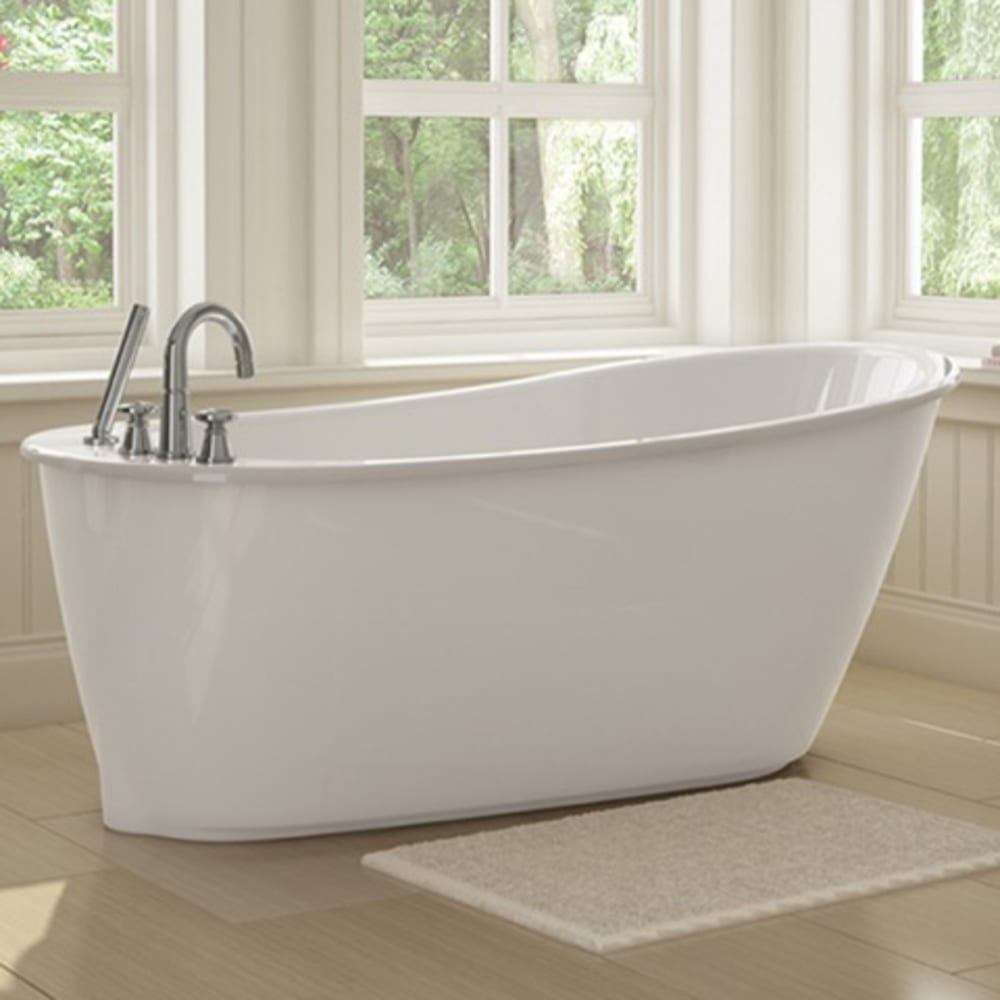 Maax Sax Freestanding Soaker Tub with White Apron Maax Sax Freestanding Soaker Tub with White Apron