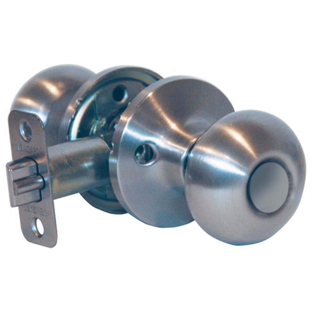 Newgard Mushroom Satin Nickel Passage Knob. Features include a 25 year warranty on parts and finish. Newgard locks meet or exceed ANSI 7528729 Passage Set Mushroom Satin Nickel