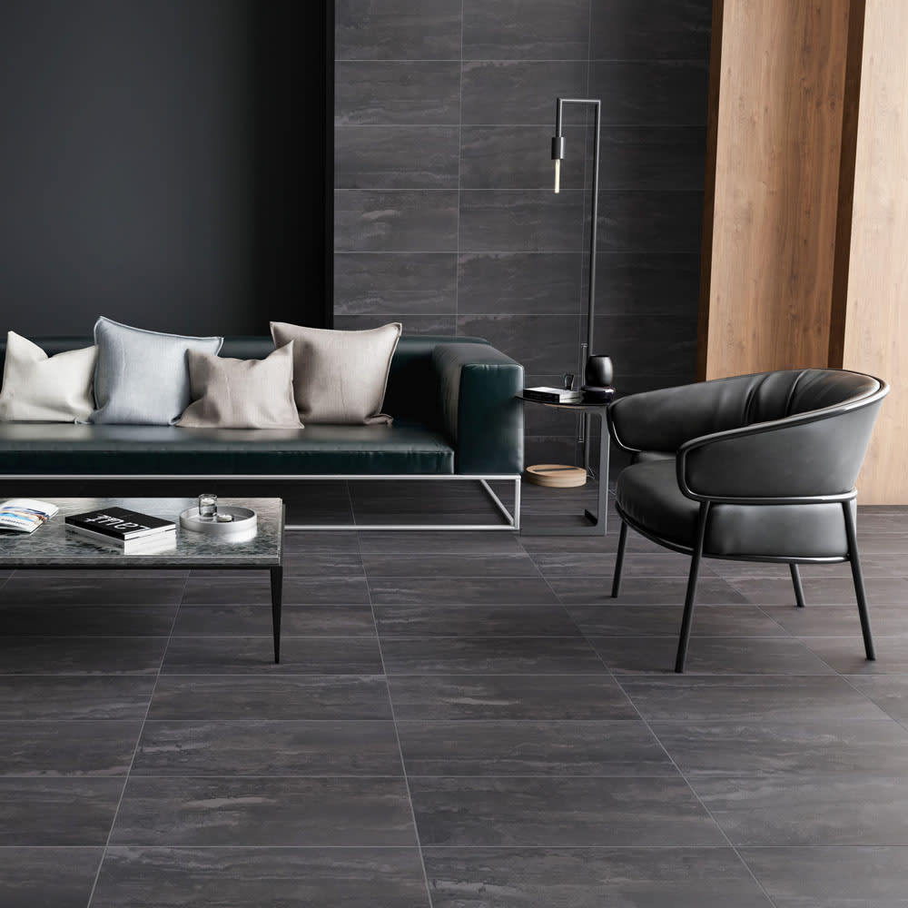 Porcelain Tile Tivoli Charcoal Nat Bold Porcelain Tile Tivoli Charcoal Nat Bold