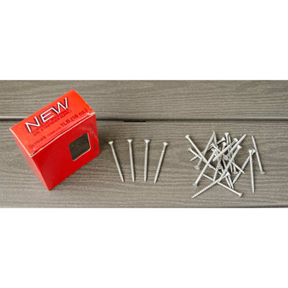 Silver galvenized exterior coating for wood construction Course thread design Phillips bit engagement 1 box Also available in 1 3505238 Screws & Nails, Screws