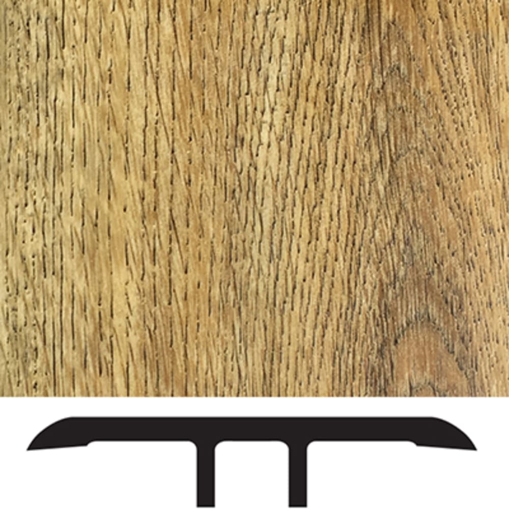 Adds a finishing touch to a floor with a matching color. LVT molding profile used to transition two floors of the same height, typically 5556016 Luxury Vinyl Floor Transition Molding Antique Oak