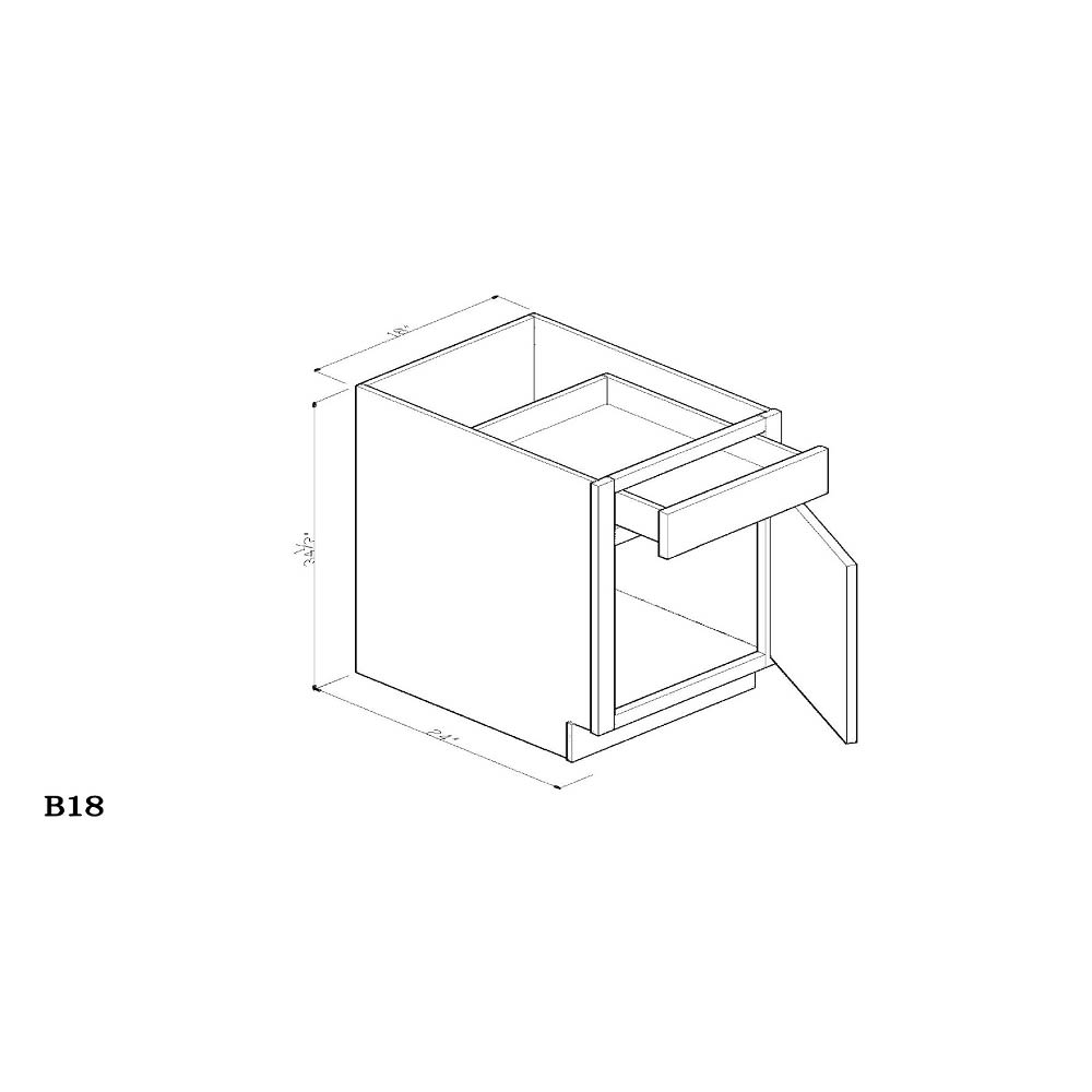 Cabinet Regal Oak B18 Cabinet Regal Oak B18