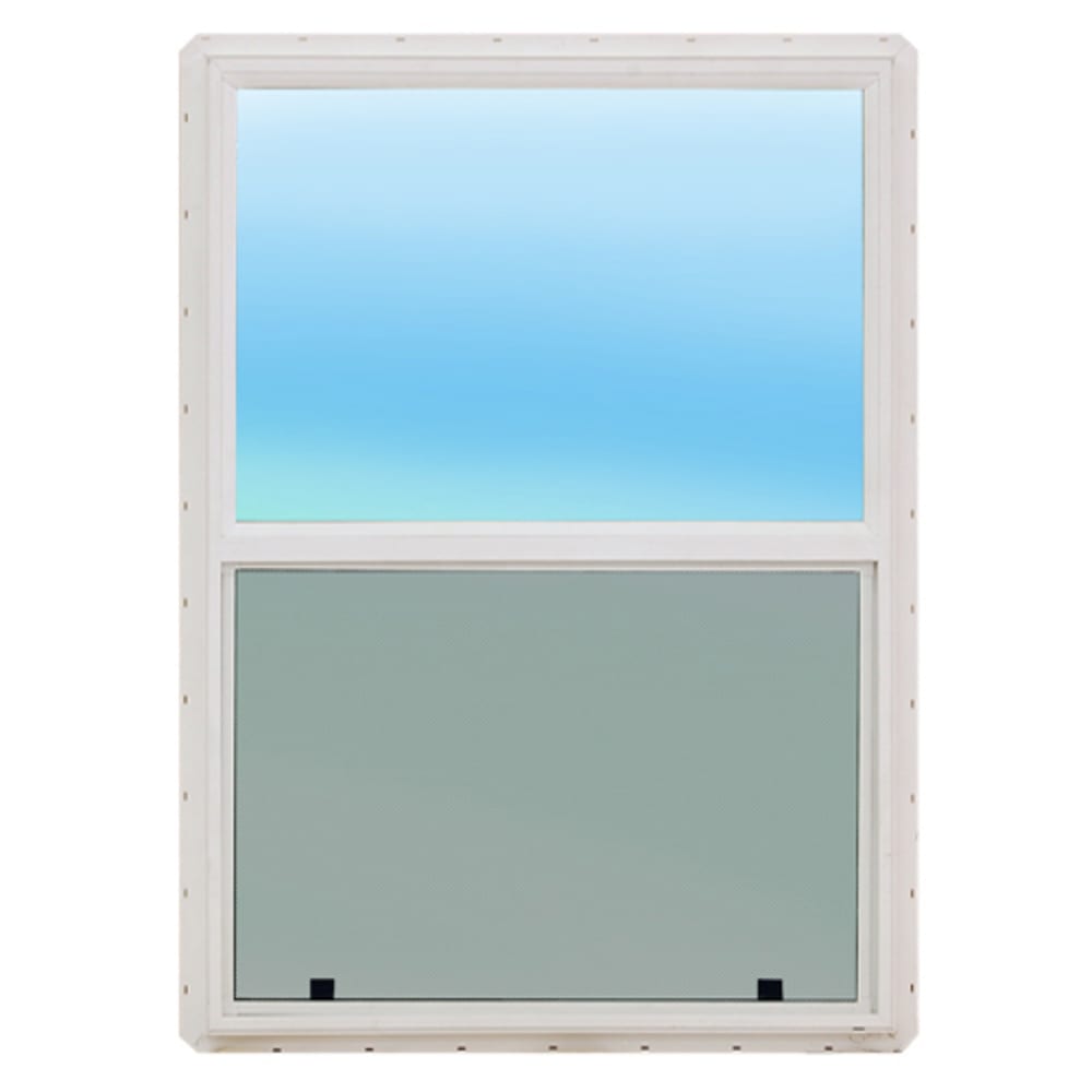 No maintenance vinyl construction Low E insulated energy efficient glass Screen included Nailing flange attached Rough opening is 1 2 4550206 Windows, New Construction Vinyl