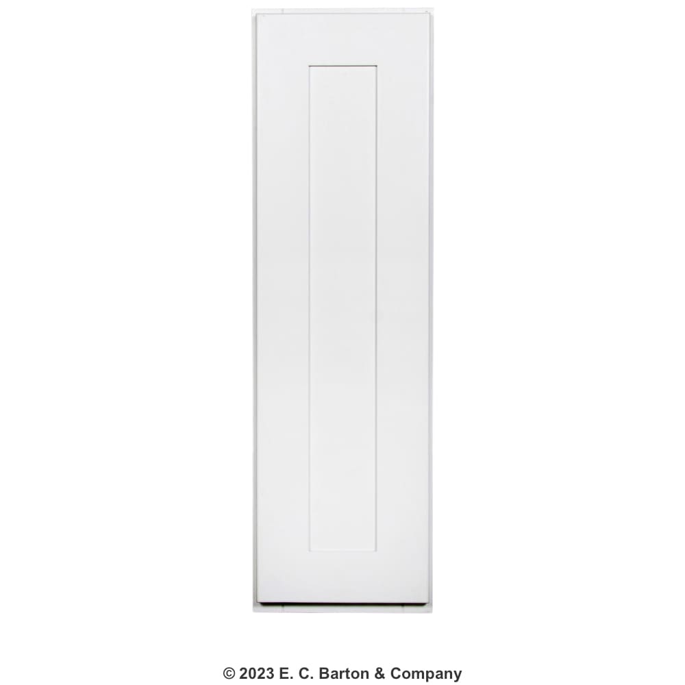 GHI Arcadia White Shaker 9" x 30" Wall Cabinet Blueprint and Measurement