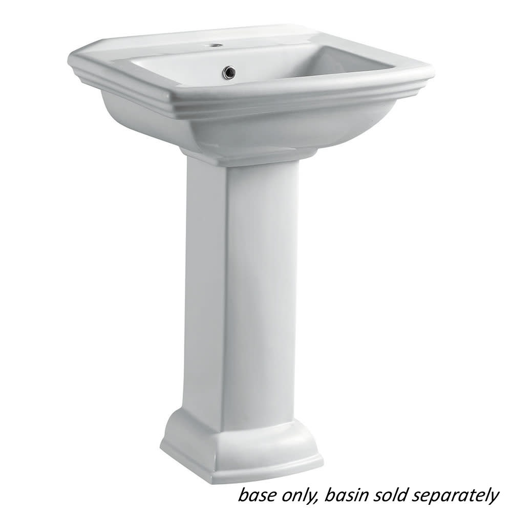 Hillview White Porcelain Pedestal Sink 7108B (BASE ONLY) Home Outlet