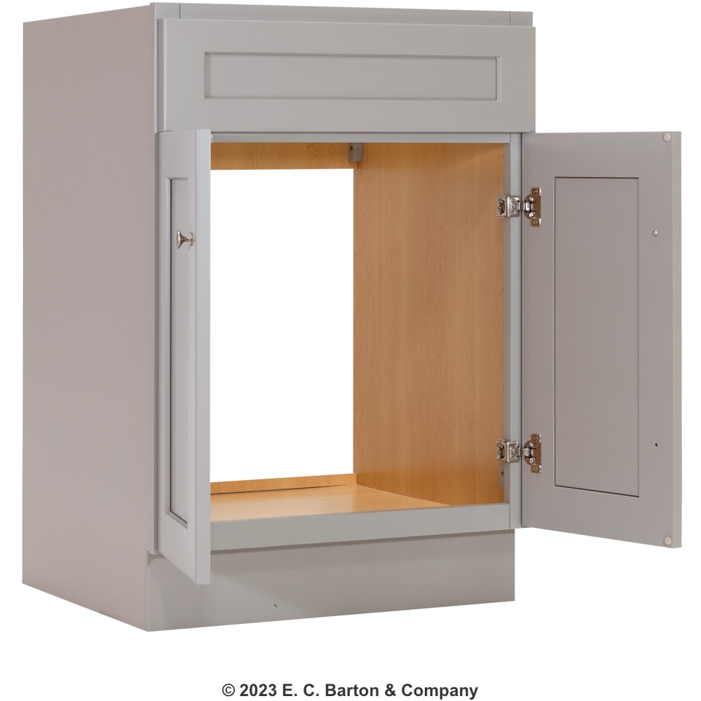 GHI Stone Harbor Gray Shaker 24" x 21" Vanity Base Door