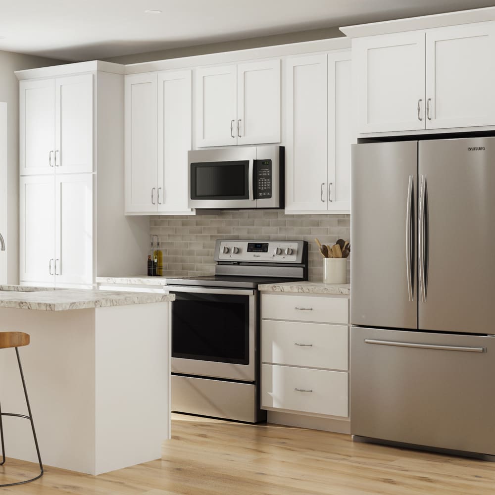 Smart Sheffield White Shaker Kitchen Room Scene Smart Sheffield White Shaker Kitchen Room Scene