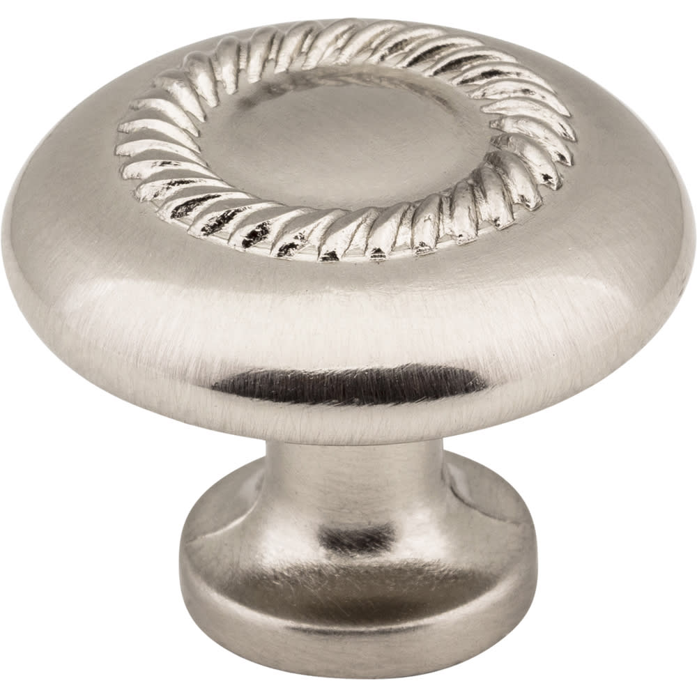 Cypress Cabinet Knob 1-1/4" Round Satin Nickel