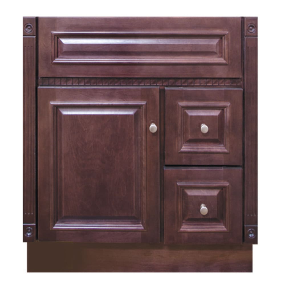 Heritage Cherry Vanity 30 x21 As shown Beautiful hand rubbed cherry matte finish 3 4 solid birch raised square panel 5024996 Bath, Vanities
