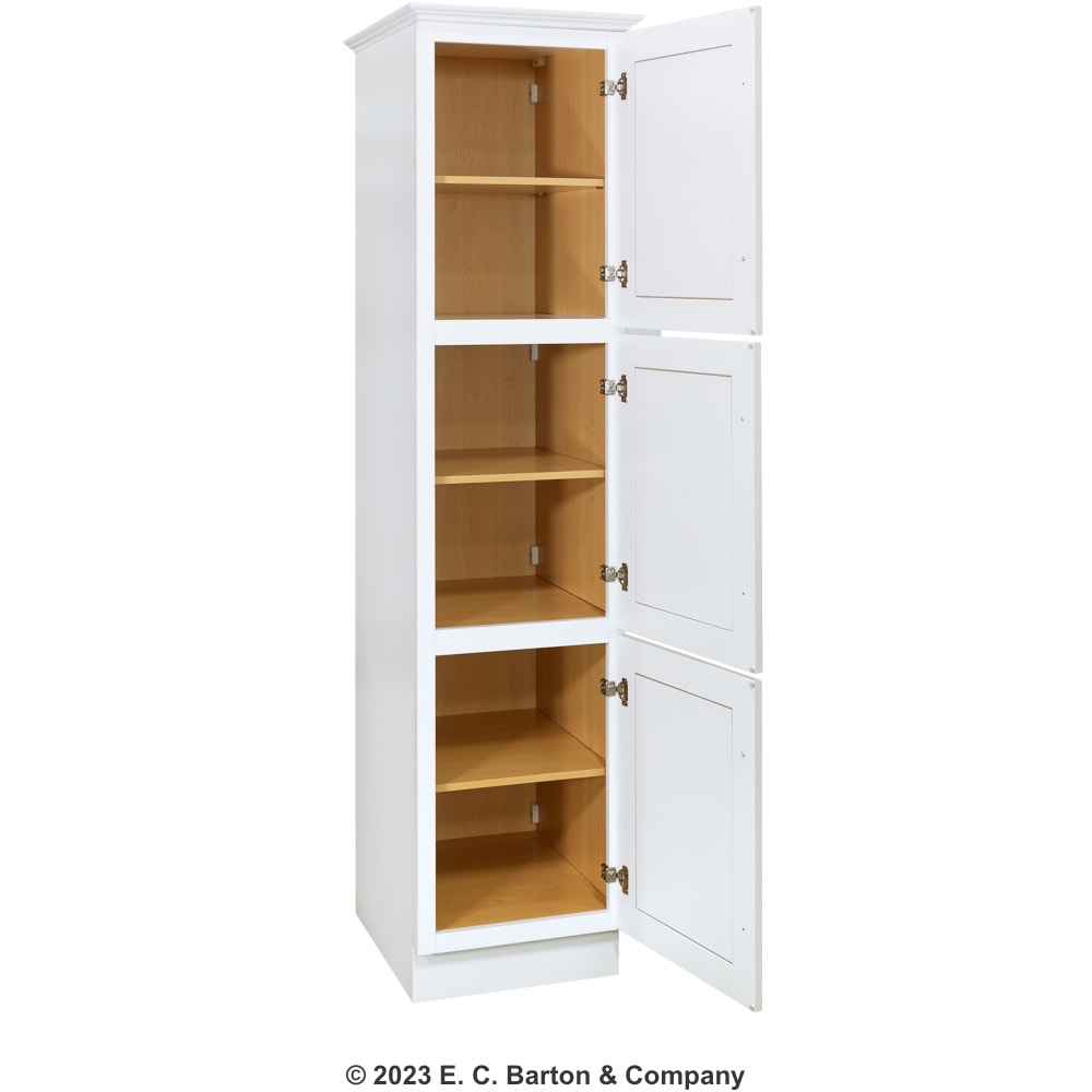 GHI Arcadia White Shaker 78" x 18" x 21" Linen Closet Home Outlet