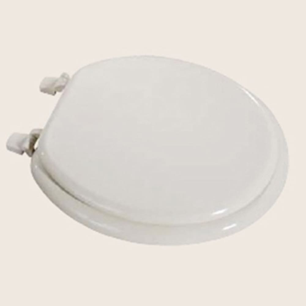 Medium density fiberboard toilet seat bone color fits most round front toilets 412486 Bath, Toilet Seats