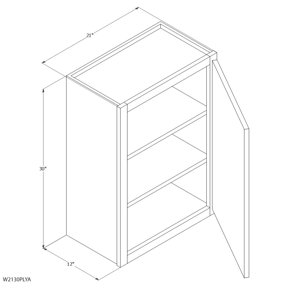 Smart Prescott Chestnut 21 X 30 Wall Cabinet Home Outlet