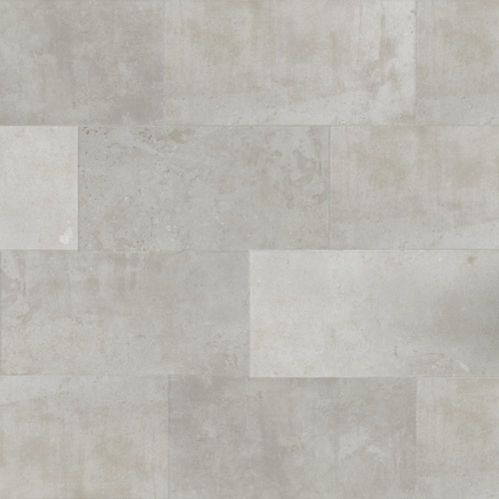 Smooth surface, cement look, durable porcelain tile with various, light, transitional shades of cool gray. Possiblities of multiple 5538504 Arinsal Grey 12x24 Porcelain Tile