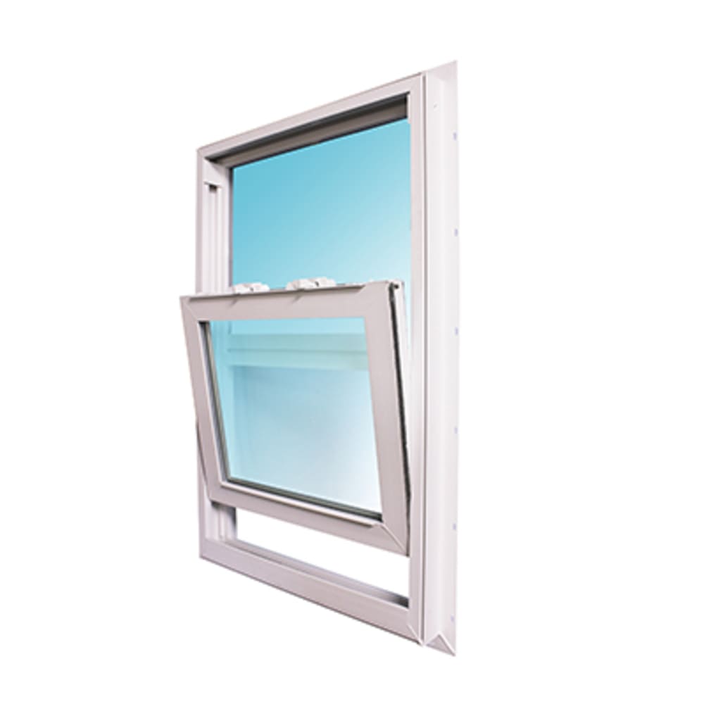 Krestmark; series 400. No maintenance vinyl construction. Energy efficient Low-E insulated glass. DP50 rating. Screen included. Lower 4550277 31 5x51 5 Vinyl Single Hung Window