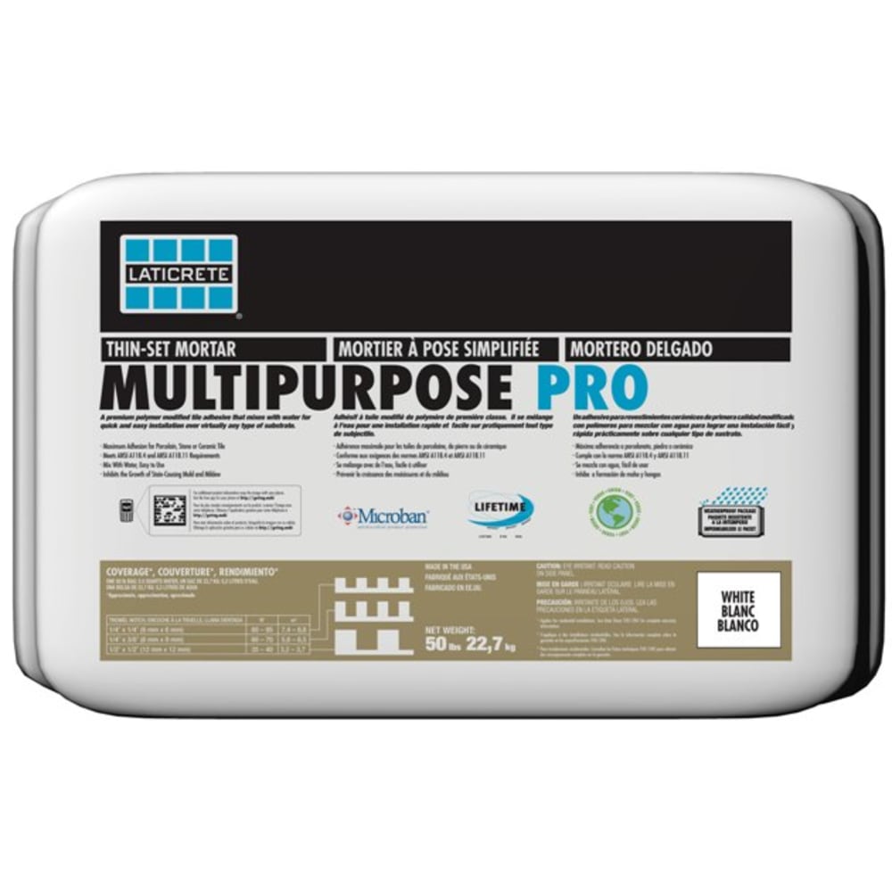 Laticrete Multipurpose Pro Thinset Mortar White Home Outlet