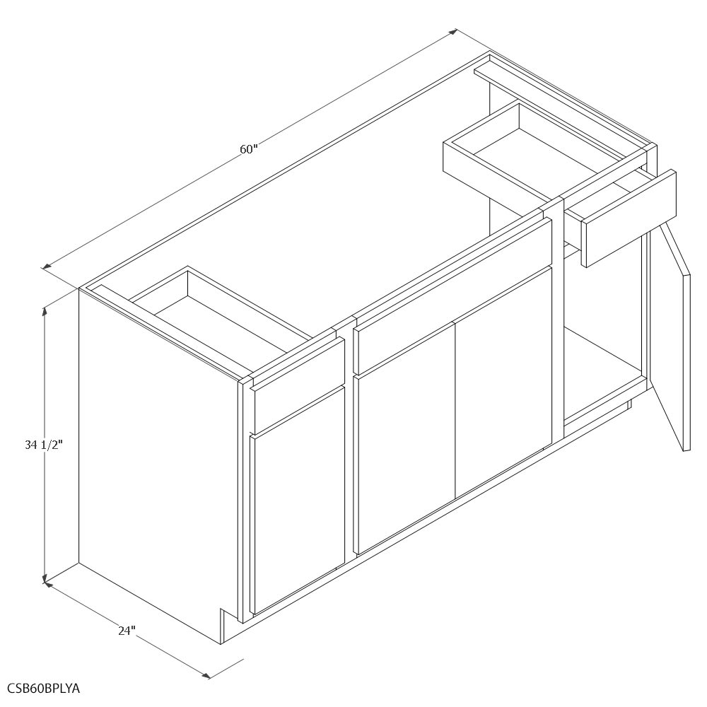 Unfinished Oak 60 Single Sink Vanity Base Home Outlet