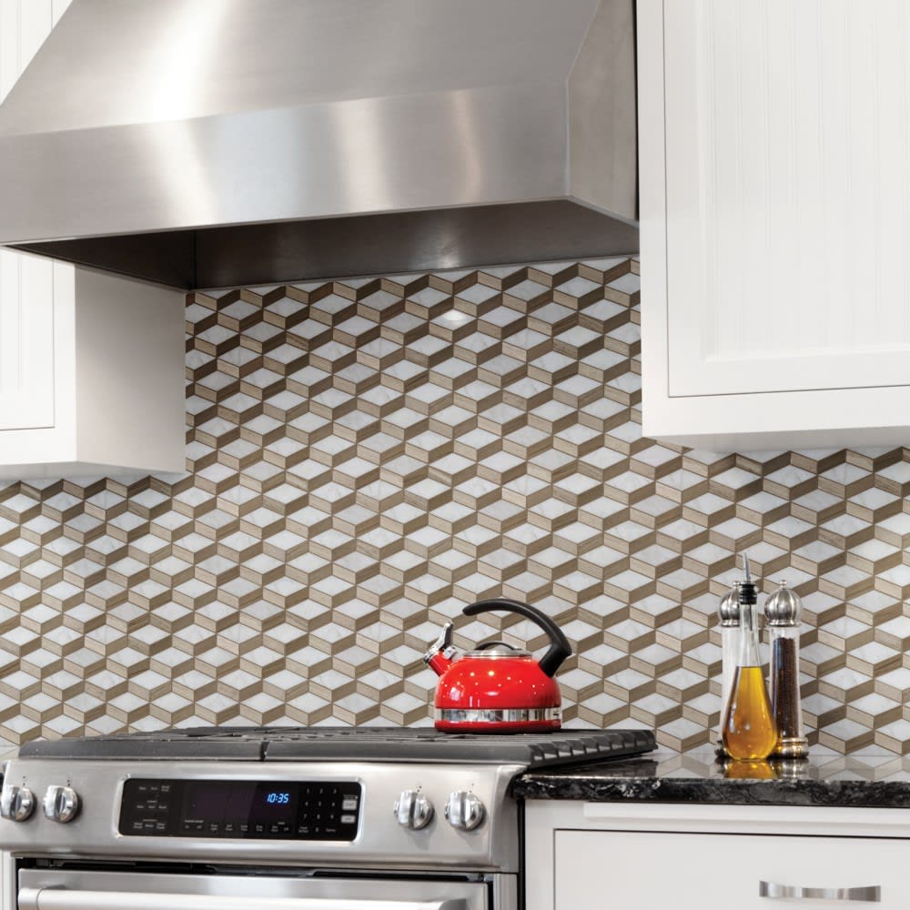Mosaic Tile Polar Vortex Polished Mosaic Tile Polar Vortex Polished