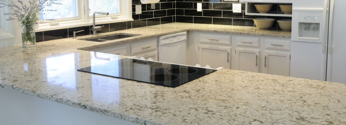 Granite Backsplash To Go With White Cabinets Barton S Home