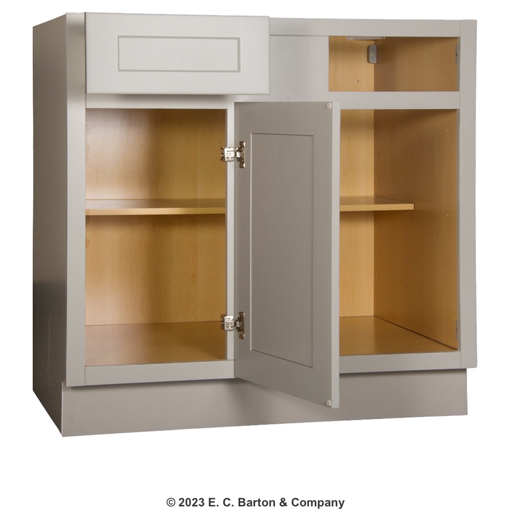 GHI Stone Harbor Gray Shaker 42"45" Blind Base Home Outlet