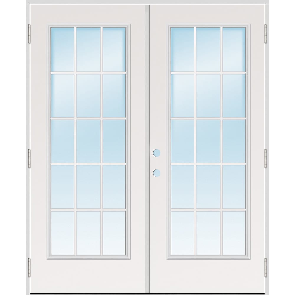 60" 15Lite Steel LH Outswing Exterior Double Door Unit w/BM Home Outlet