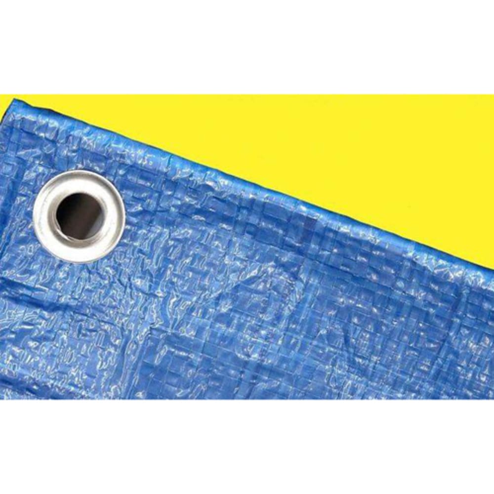 Laminated woven tear resistant polyethylene Poly roping within hem on all sides Grommets every 3 around hem Water resistant 8x8 700541 Tools & Hardware, Hardware