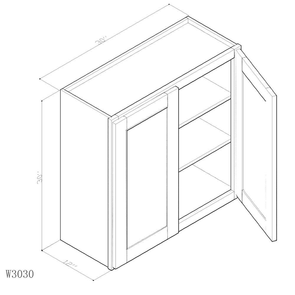 Cabinet Regal Oak W3030 Cabinet Regal Oak W3030