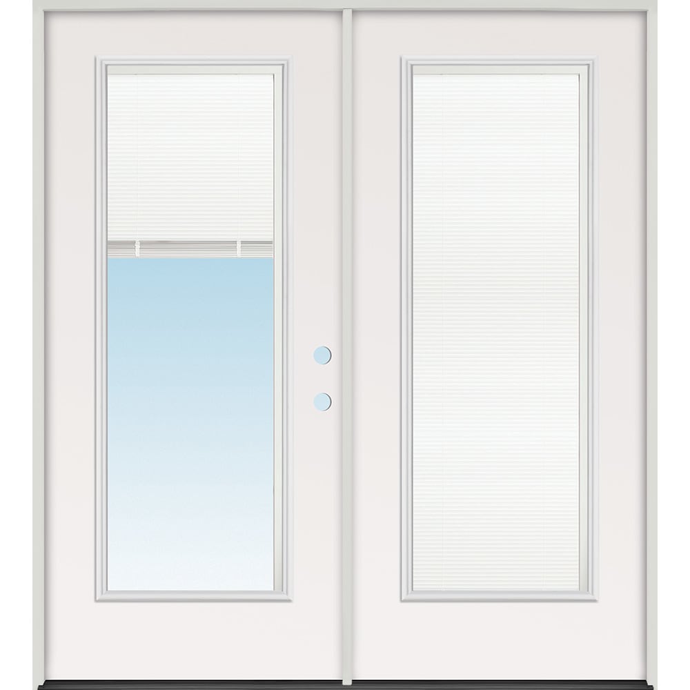 Both sides open Energy efficient insulated exterior double door unit Completely assembled in primed wood frame with full 4532225 Doors, Patio Doors