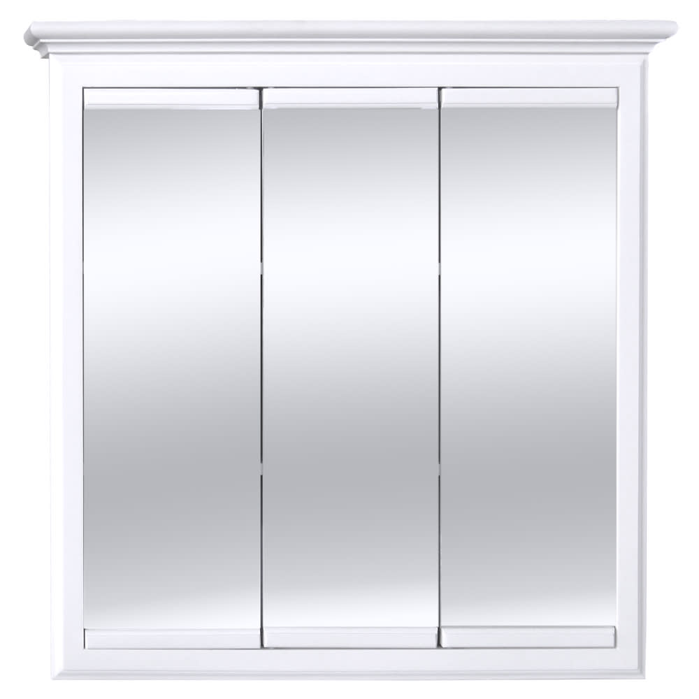 North Timber Harbor White 30 X 30 Triview Mirror Home Outlet