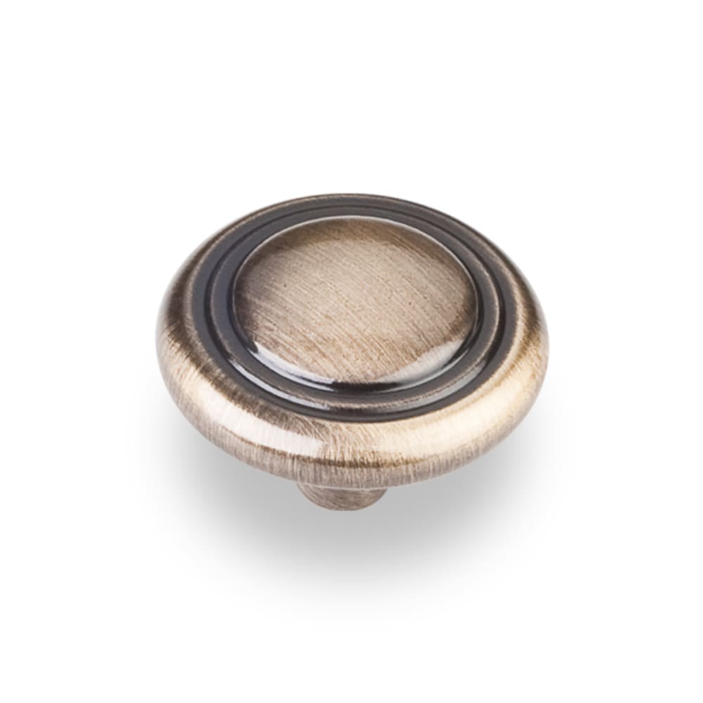 1-1/4" Kingsport Cabinet Knob in Brushed Antique Brass 1-1/4" Kingsport Cabinet Knob in Brushed Antique Brass