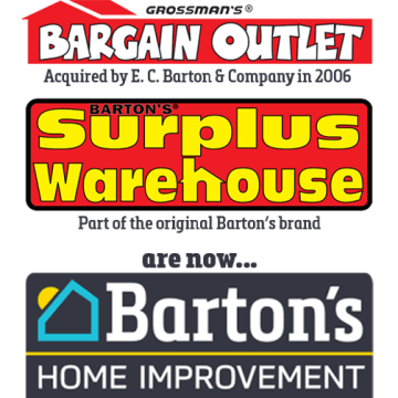 Bartons Home Improvement, Surplus Warehouse, Bargain Outlet Bartons Home Improvement, Surplus Warehouse, Bargain Outlet