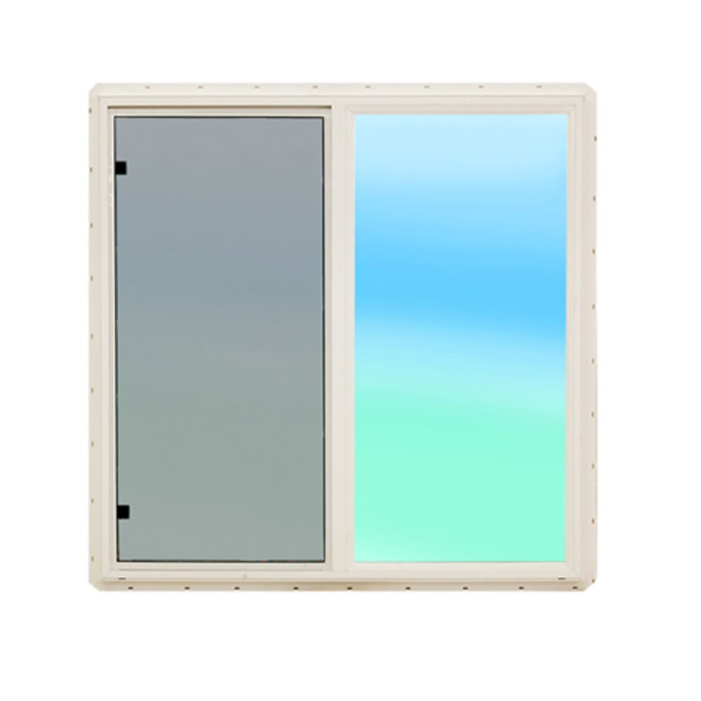 No maintenance vinyl construction. Nailing fin attached. Energy efficient Low-E insulated glass. Screen included. 72"x47" is 4550509 72x47 Vinyl Sliding Window