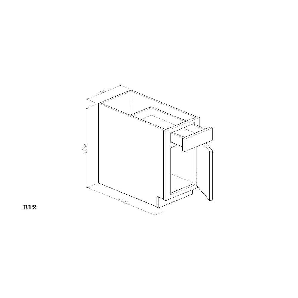 Cabinet Regal Oak B12 Cabinet Regal Oak B12