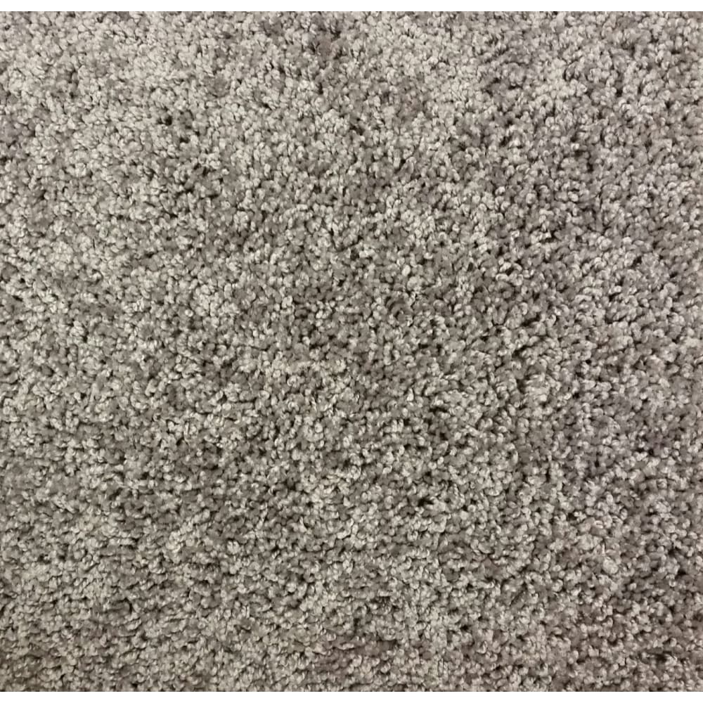 Solid color cut pile carpet. Made with 100% BCF PET Polyester fibers. Solution dyed polyester has color to the core, color saturated 5504062 Shaw Stella Ride it Out Silver Steel Carpet