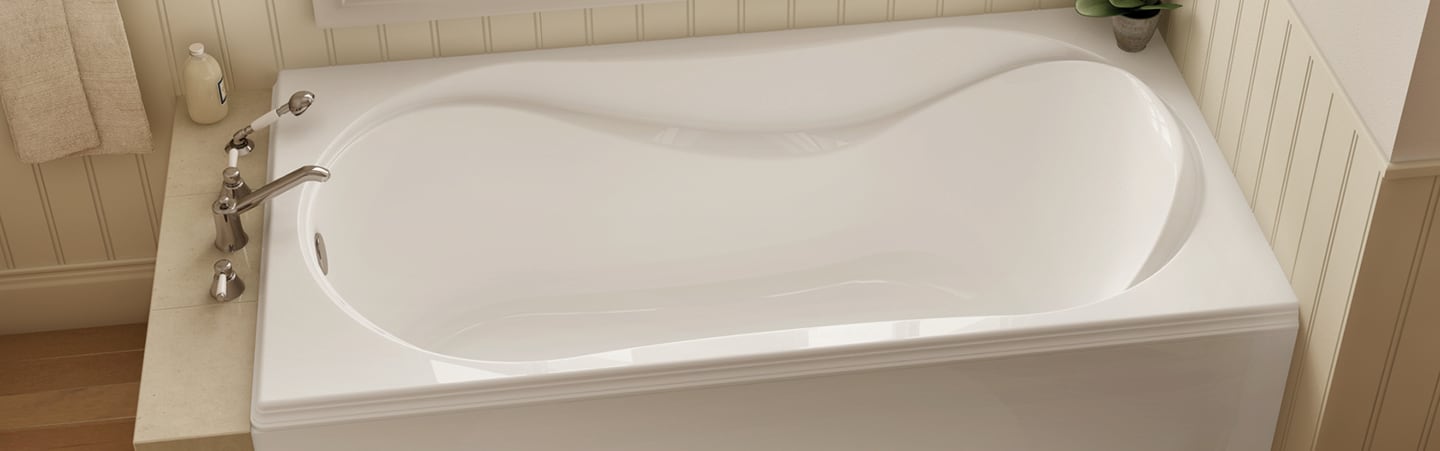 White Bathtub Rail for Fiberglass Tubs