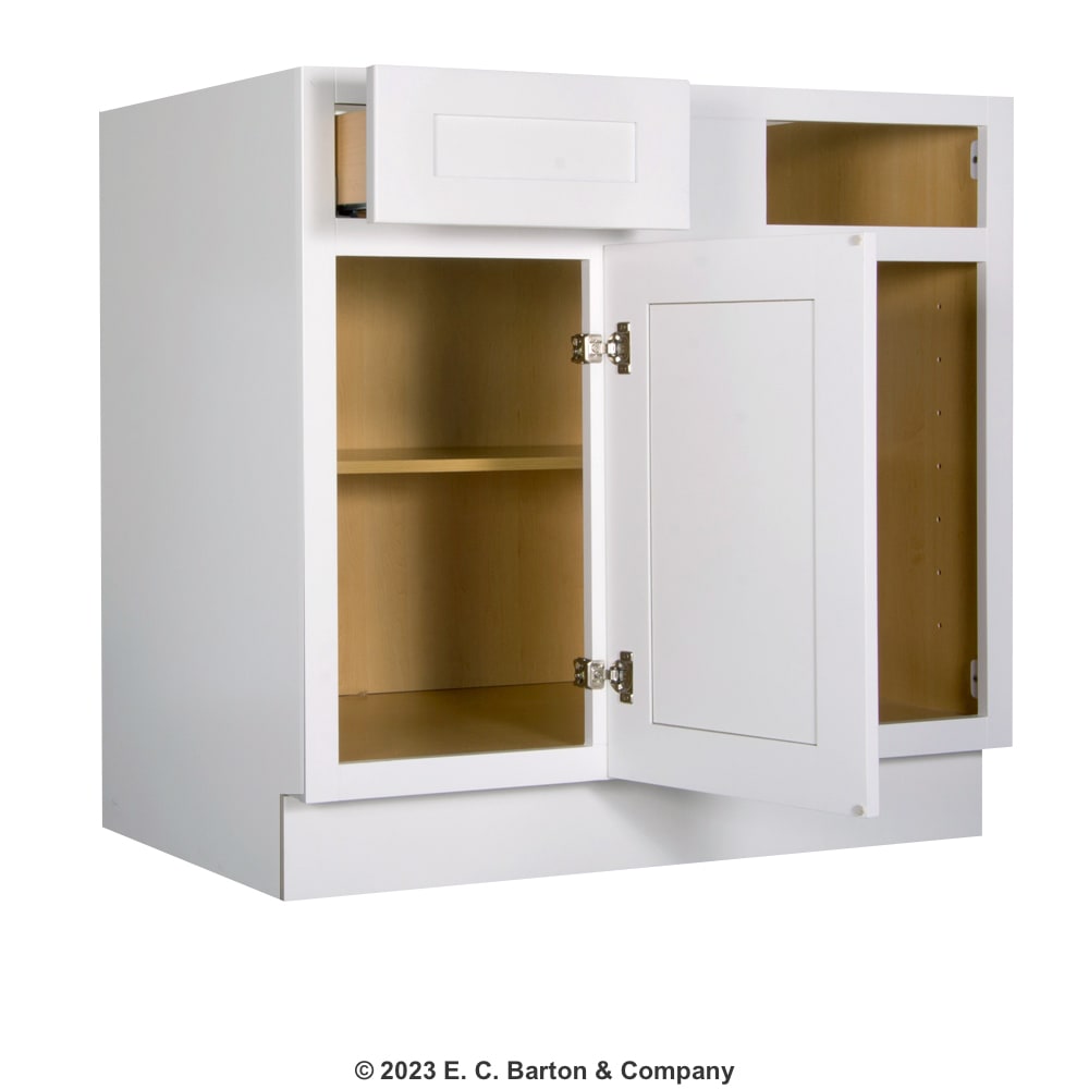 GHI Arcadia White Shaker 36" x 34.5" Blind Corner Base Home