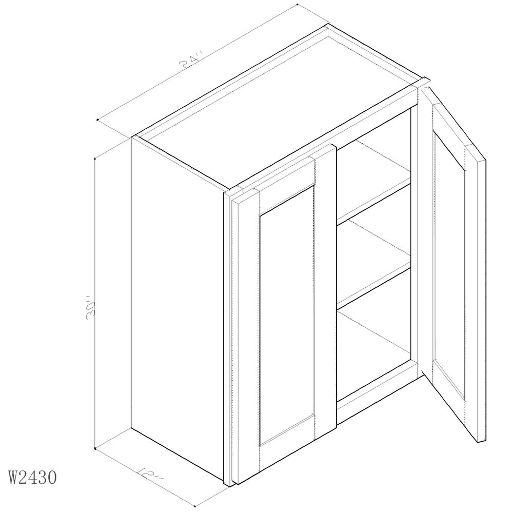 Cabinet Newport Honey W2430 Cabinet Newport Honey W2430