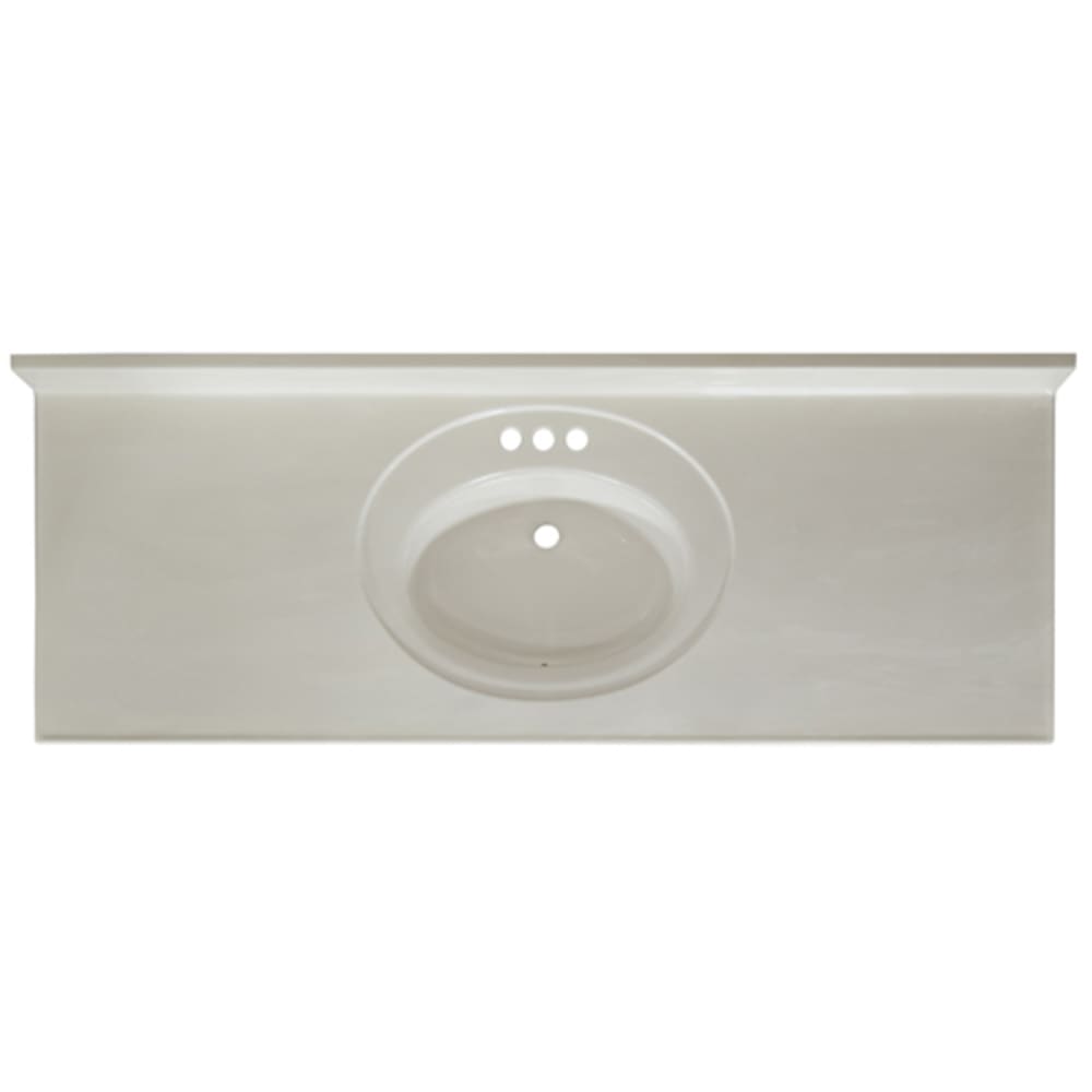 Solid White 61x22 Cultured Marble Vanity Top Solid White 61x22 Cultured Marble Vanity Top