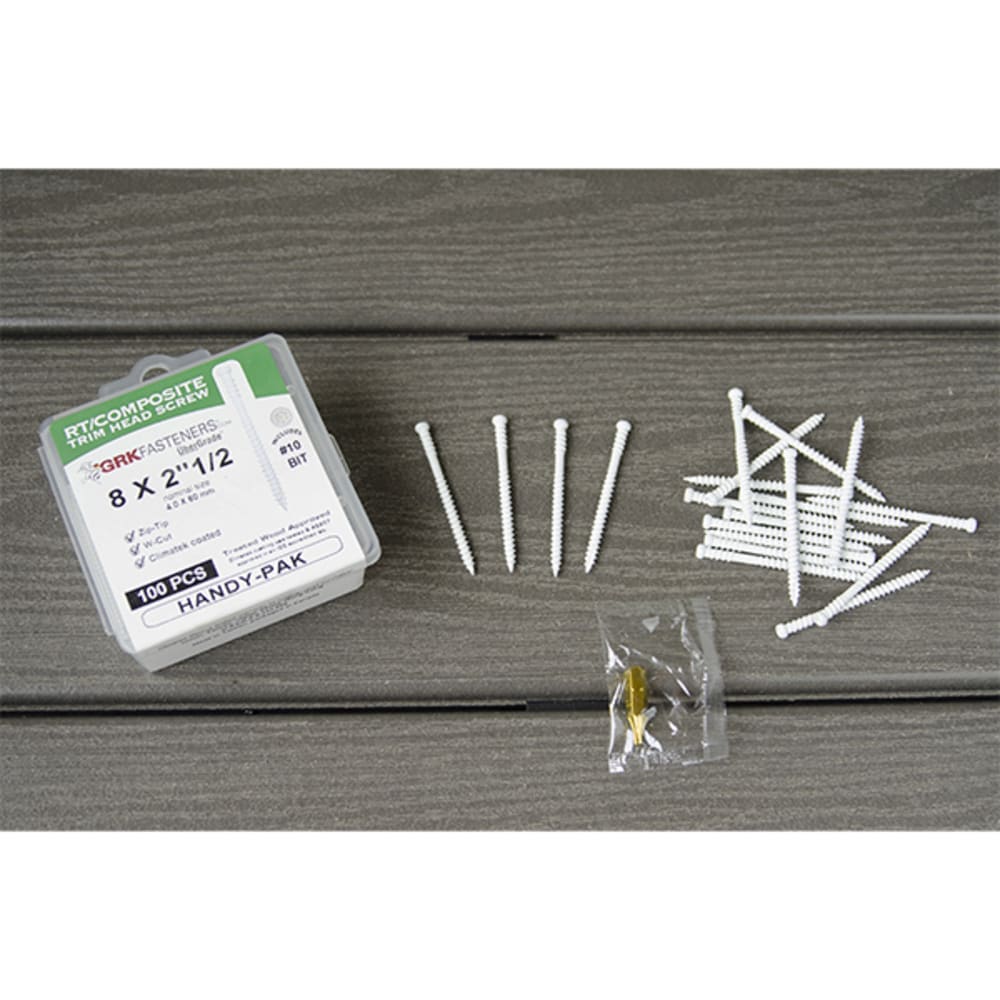 Specially designed for vinyl trim boards Exceptionally small head and the W cut thread design prevents splitting Corrosion protection 3505291 Screws & Nails, Screws