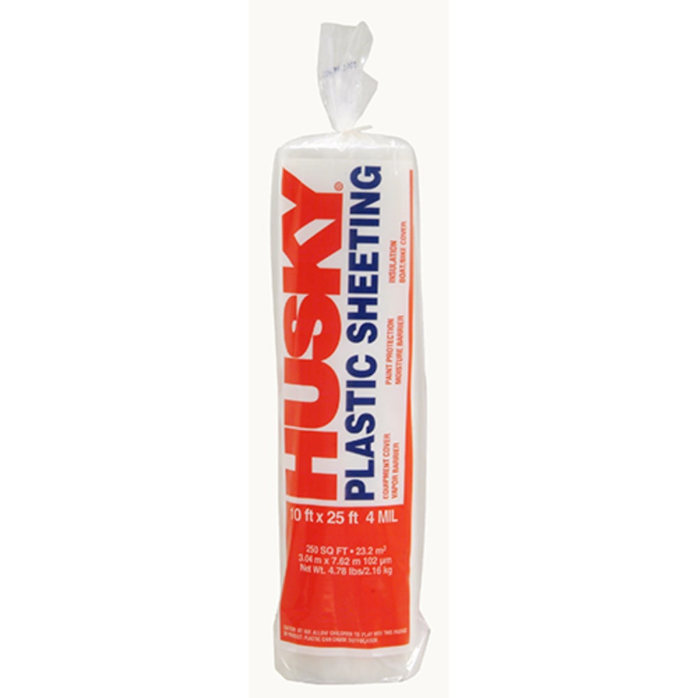 Used as a dropcloth or spray barrier a vapor barrier in interior walls or in crawl spaces primarily used as a barrier in the drywall 103177 Paint Sundries, Drop Cloths, Sheeting & Tarps