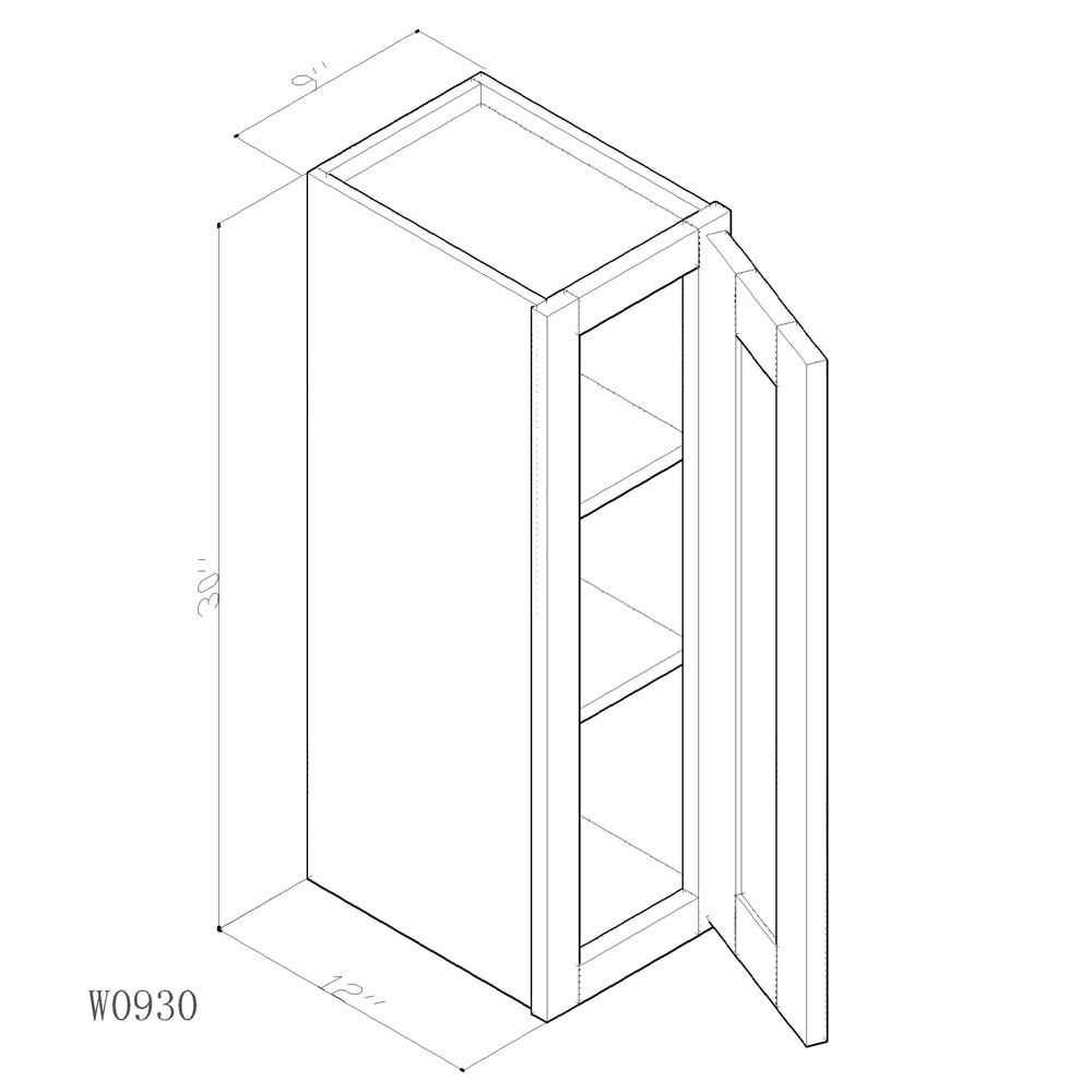 Cabinet Savannah Merlot W0930 Cabinet Savannah Merlot W0930