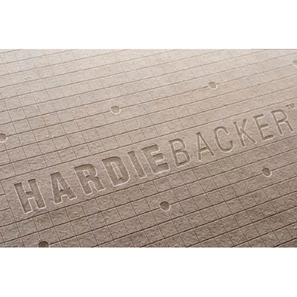 Unique cement formulation and MoldBlock® technology provides outstanding mold and moisture resistance. 90% Portland cement and sand. No 5554996 Hardie Backer 1 4 x 36 x 60 Tile Cement Board Exceptional Value Item
