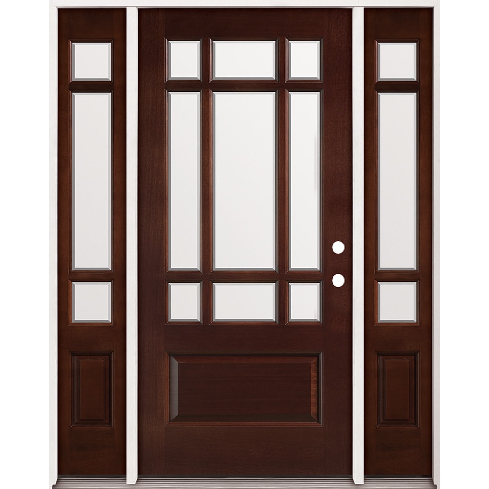 60" Prefinished Mahogany Exterior Door LH Home Outlet 60" Prefinished Mahogany Exterior Door LH Home Outlet