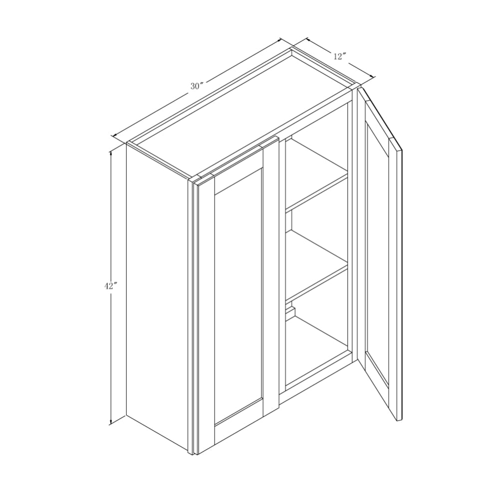 Sunnywood Shaker Hill White 30"x42" Wall Home Outlet