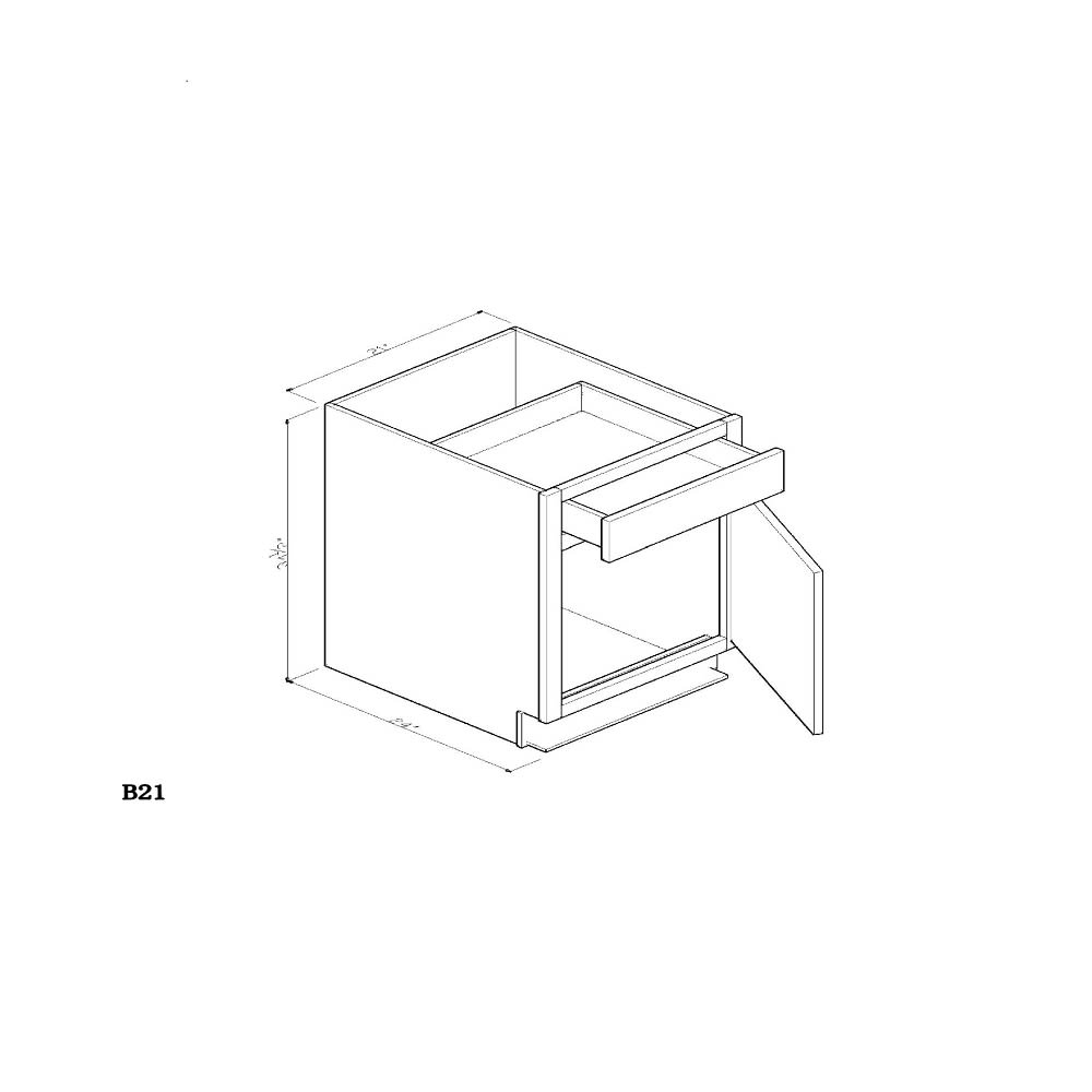 Cabinet Nantucket Linen White B21 Cabinet Nantucket Linen White B21