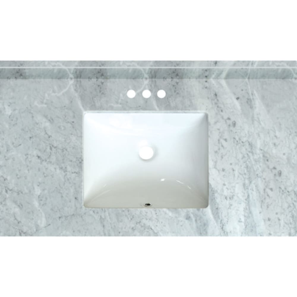 Carrara Marble W Square Bowl Modular 37 X 22 Vanity Top Home Carrara Marble W Square Bowl Modular 37 X 22 Vanity Top Home