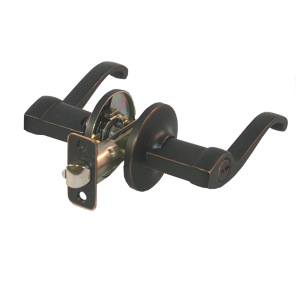 Entry Lever Lockset, OilRubbed Bronze Home Outlet