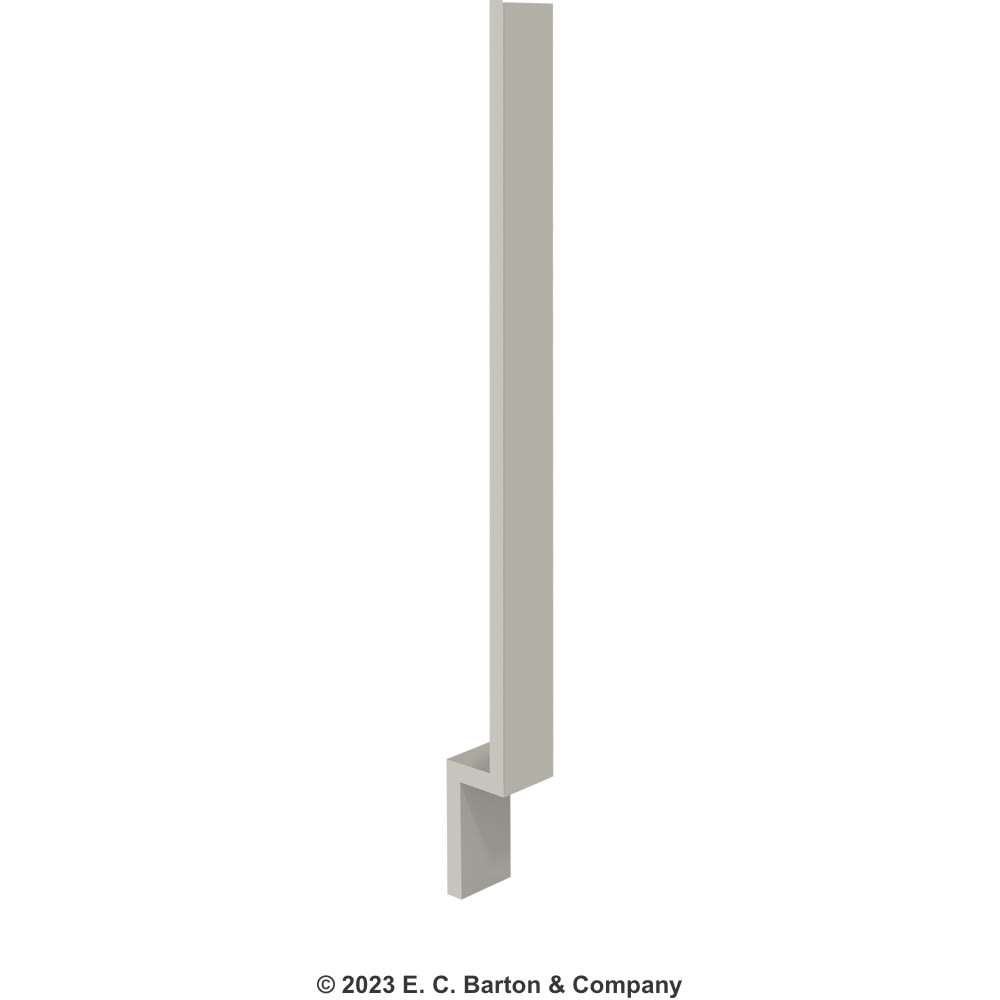 GHI Stone Harbor Gray Shaker Cabinet 3" Base Filler Strip ...