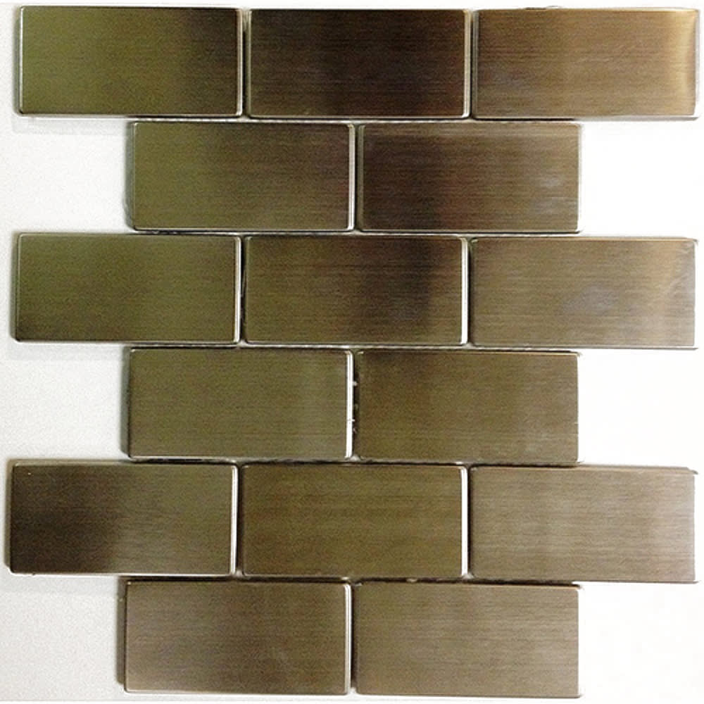 2 x4 stainless steel tiles on a mesh backing Perfect for a kitchen backsplash Use a non sanded grout to minimize scratching Because 5536501 Flooring, Natural Stone